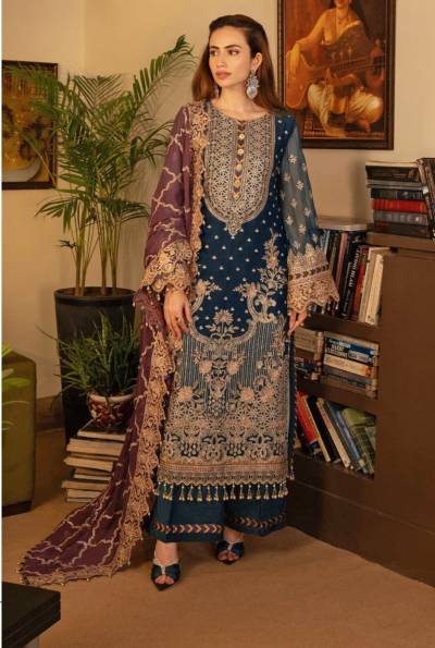 ANAMSA 635 BY SAGAR IMPEX DESIGNER GEORGETTE SALWAR SUIT WHOLESALER IN INDIA